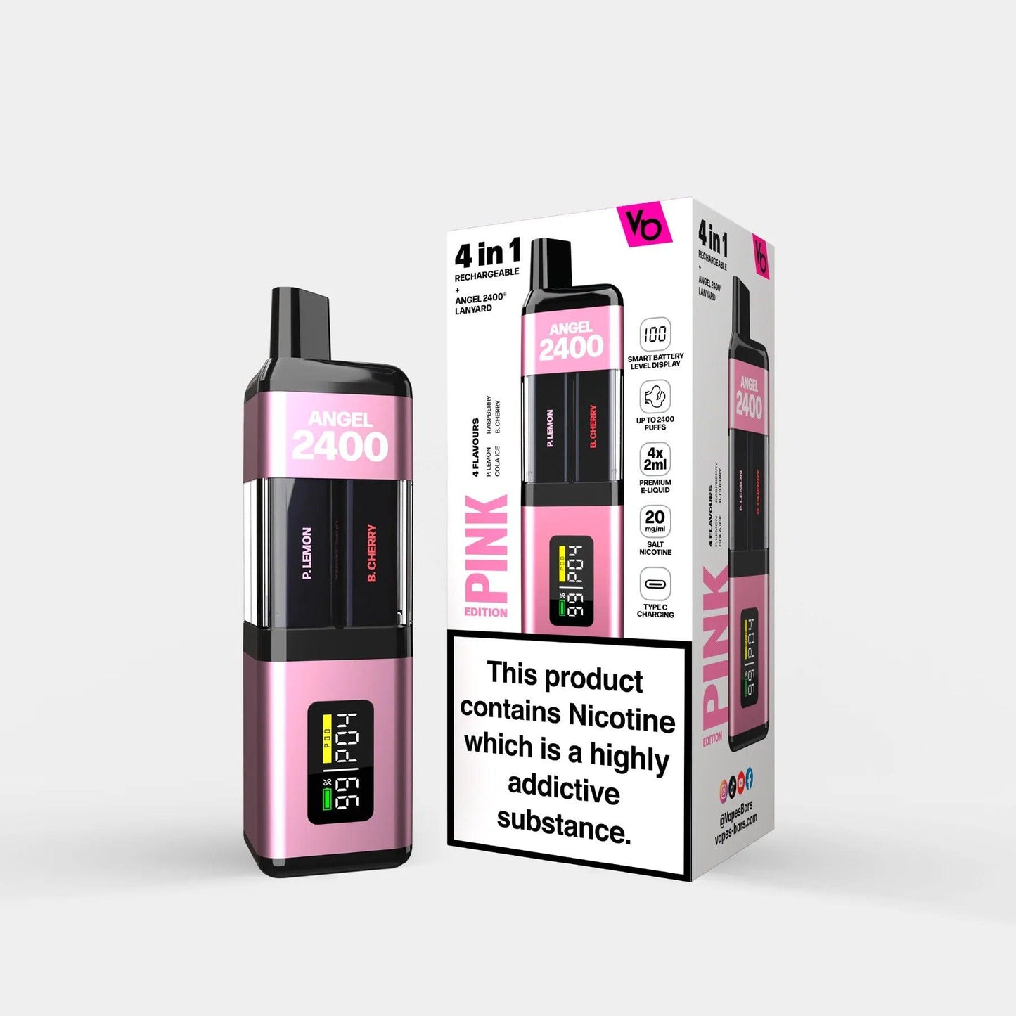 Angel 4in1 -Pink Edition- Box of 5 - Vapes-Spain