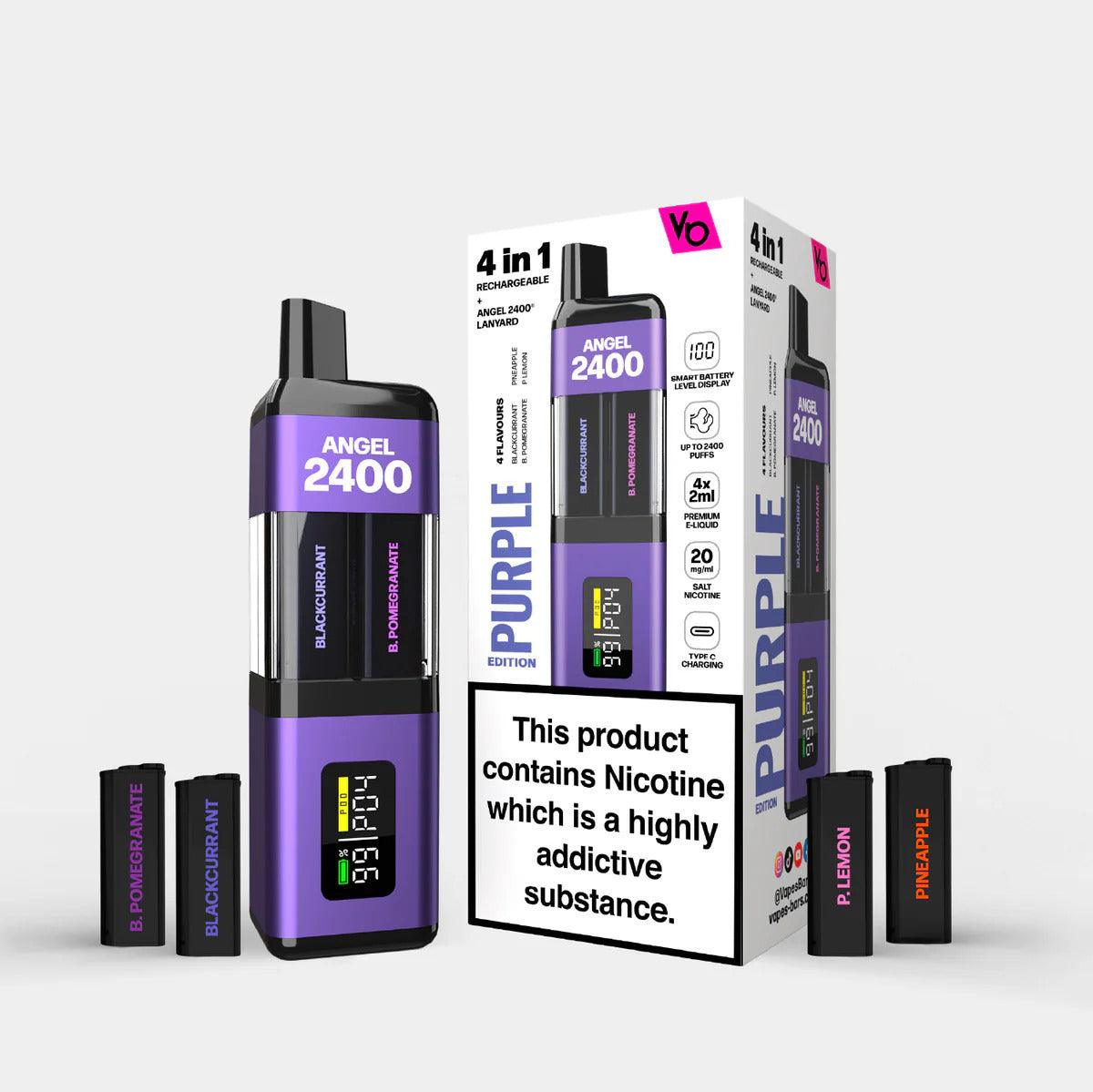 Angel 4in1 -Purple Edition- Box of 5 - Vapes-Spain